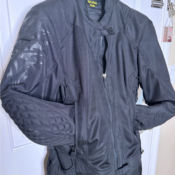 Scorpion Exo Skeleton Motorcycle Jacket with (Matching pants available) - Picture 8 of 13